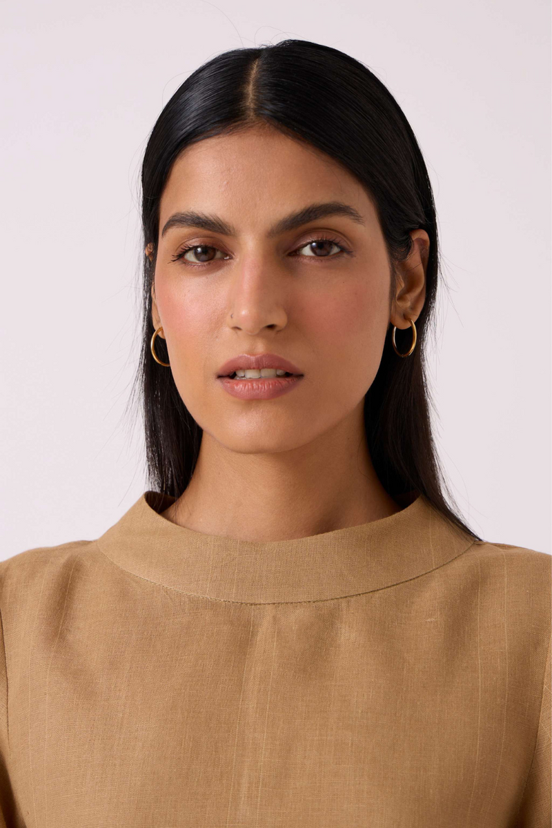 Bertie Tan Linen Top linen by The Summer House for women in Singapore