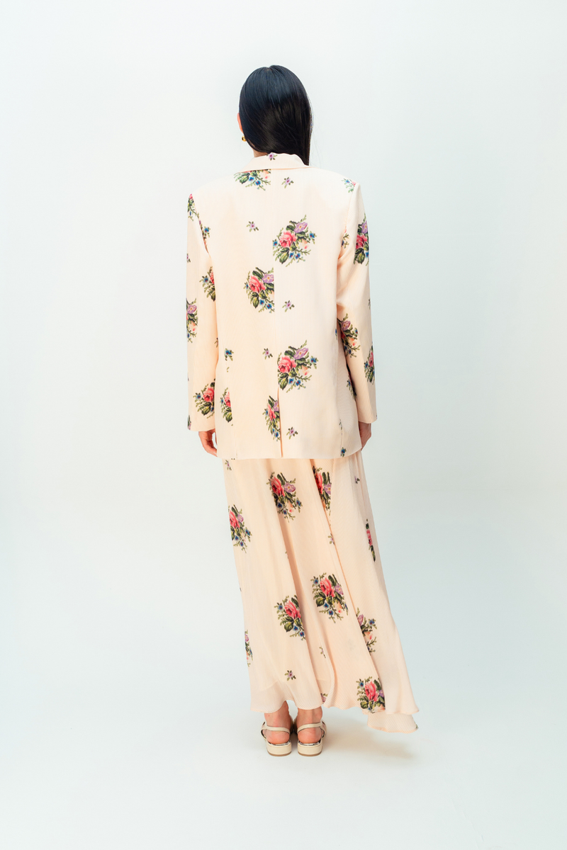 AMBER GLEAM JACKET crepe jacket/overlay by Ode to Odd in blush pink for women in Singapore