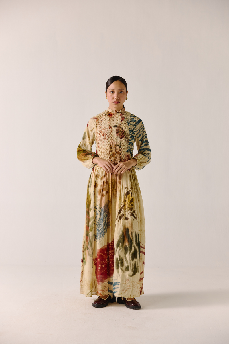 June Dress - Abstract cotton by CORD for women in Singapore