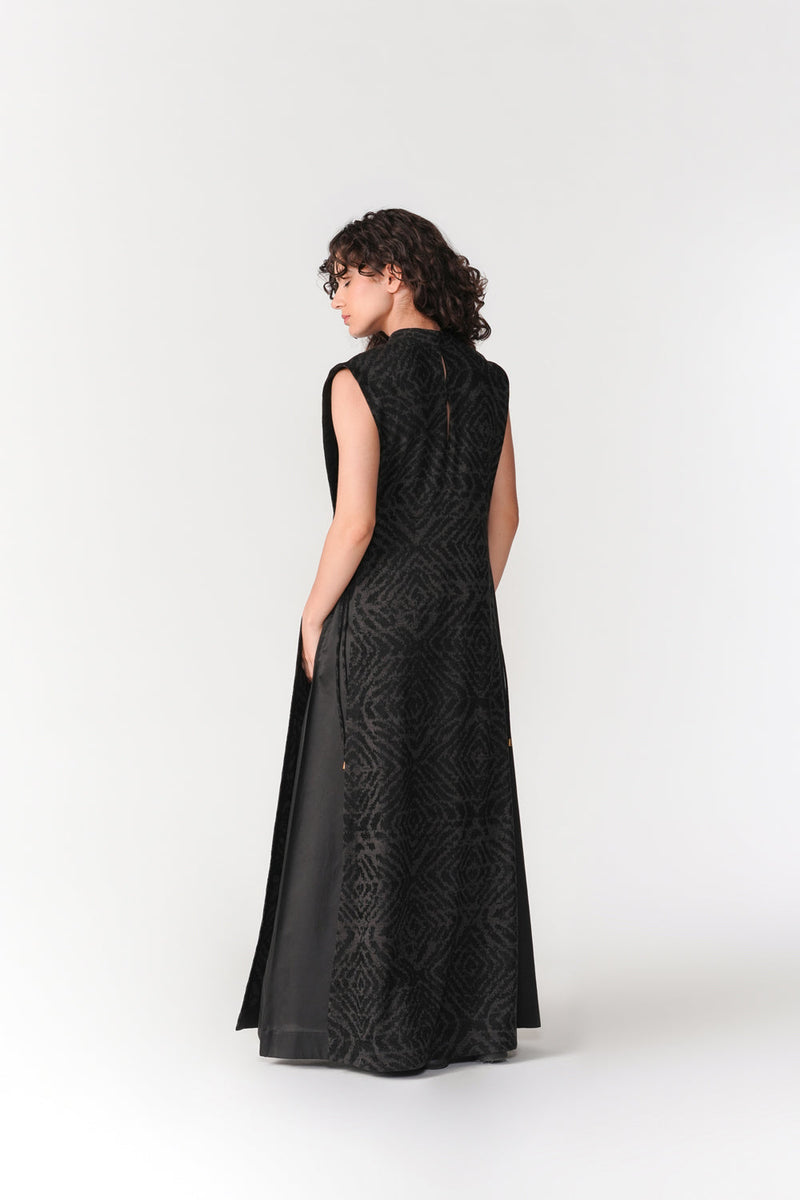 Layered Chenille Dress dress by Turn Black in black for women in Singapore