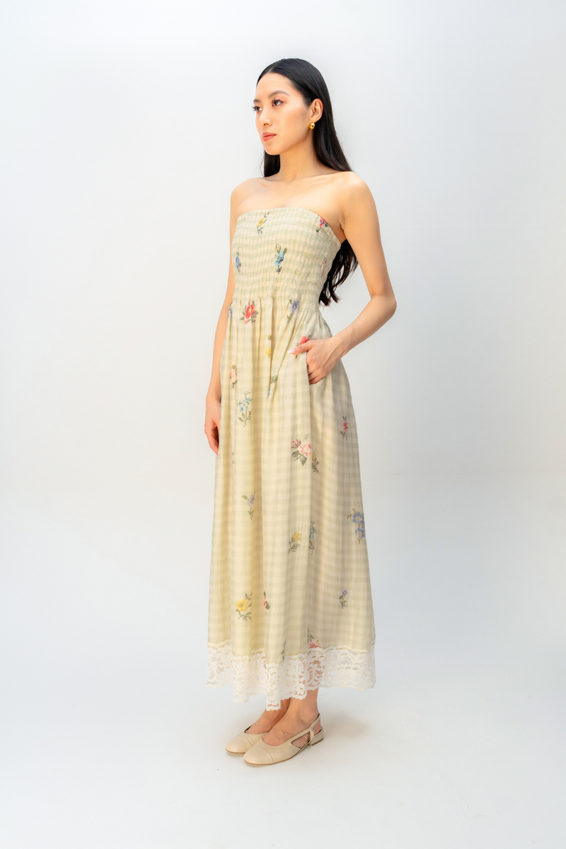 MEADOW DRESS mul dress by Ode to Odd in green for women in Singapore