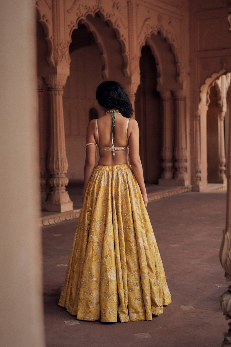 PH-2465 
Lehenga 
Blouse 
Dupatta Set by Paulmi & Harsh for women in Singapore