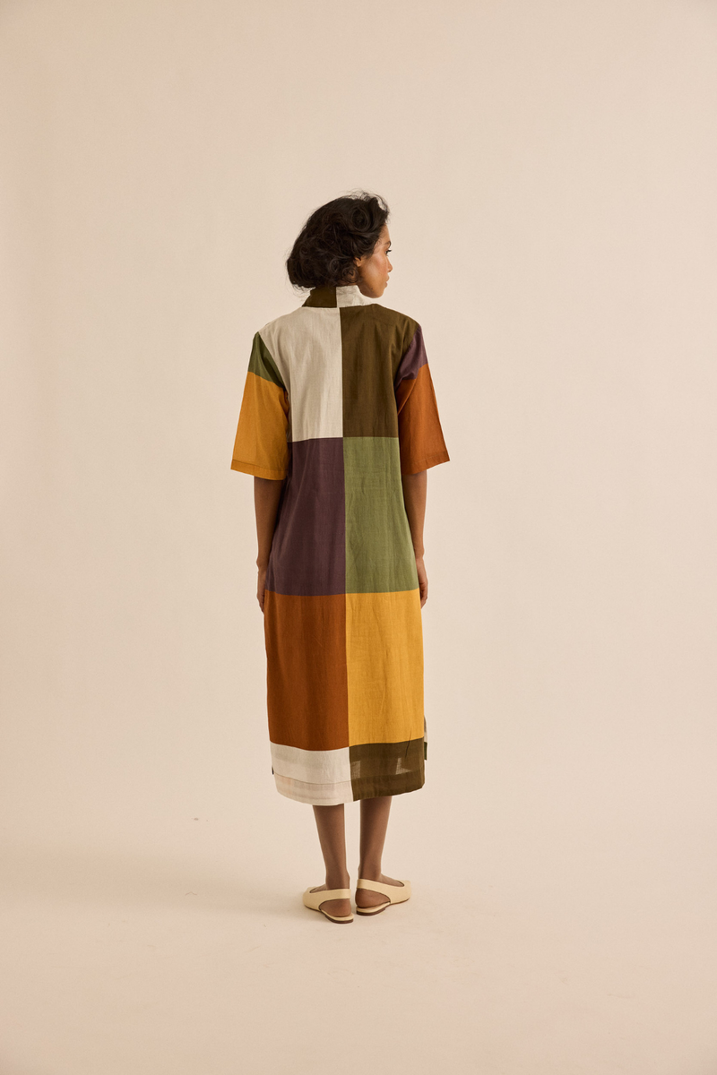 Marl Dress mul dress by Khara Kapas in multicolor for women in Singapore