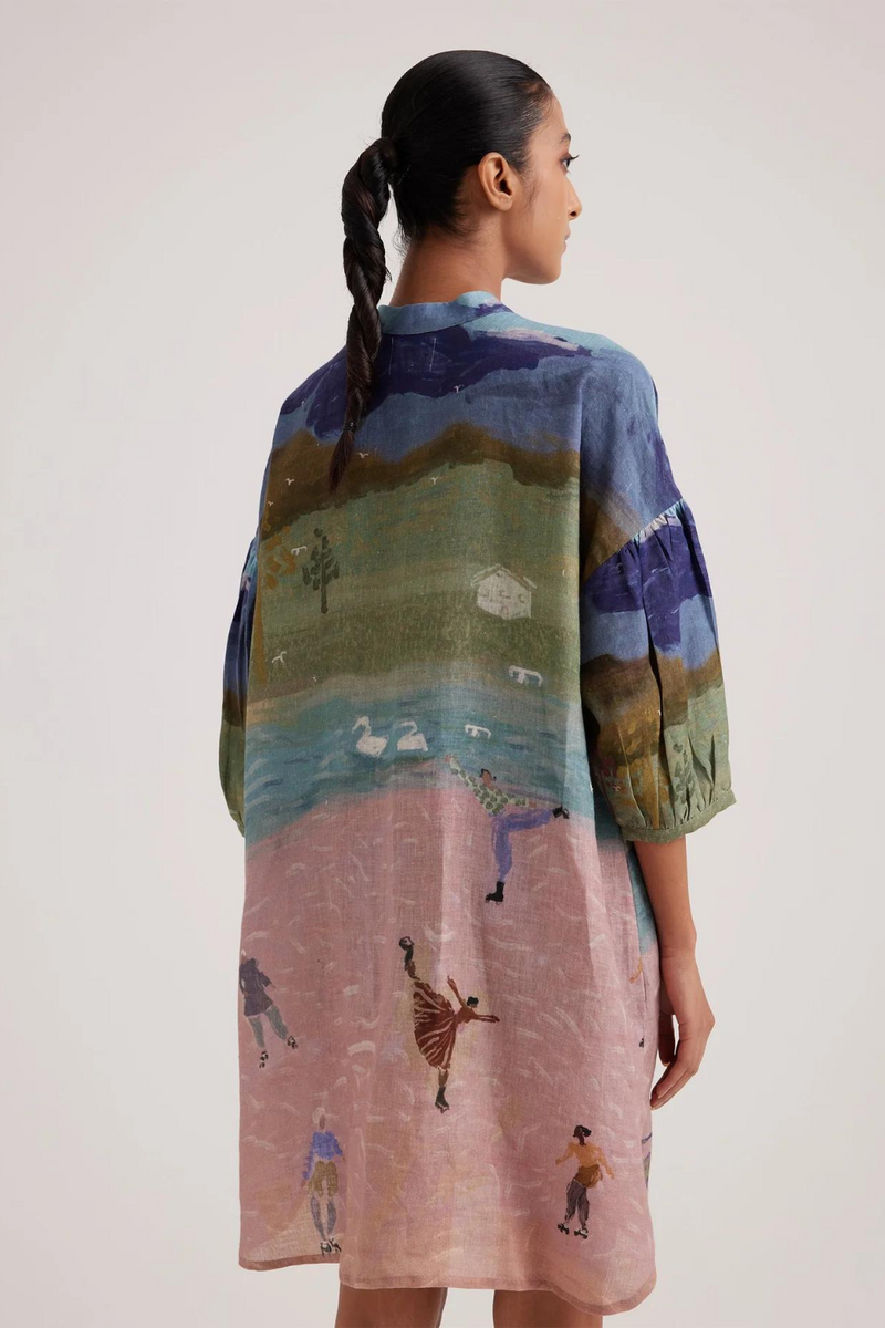 Oracle Tunic-Skater linen by CORD for women in Singapore