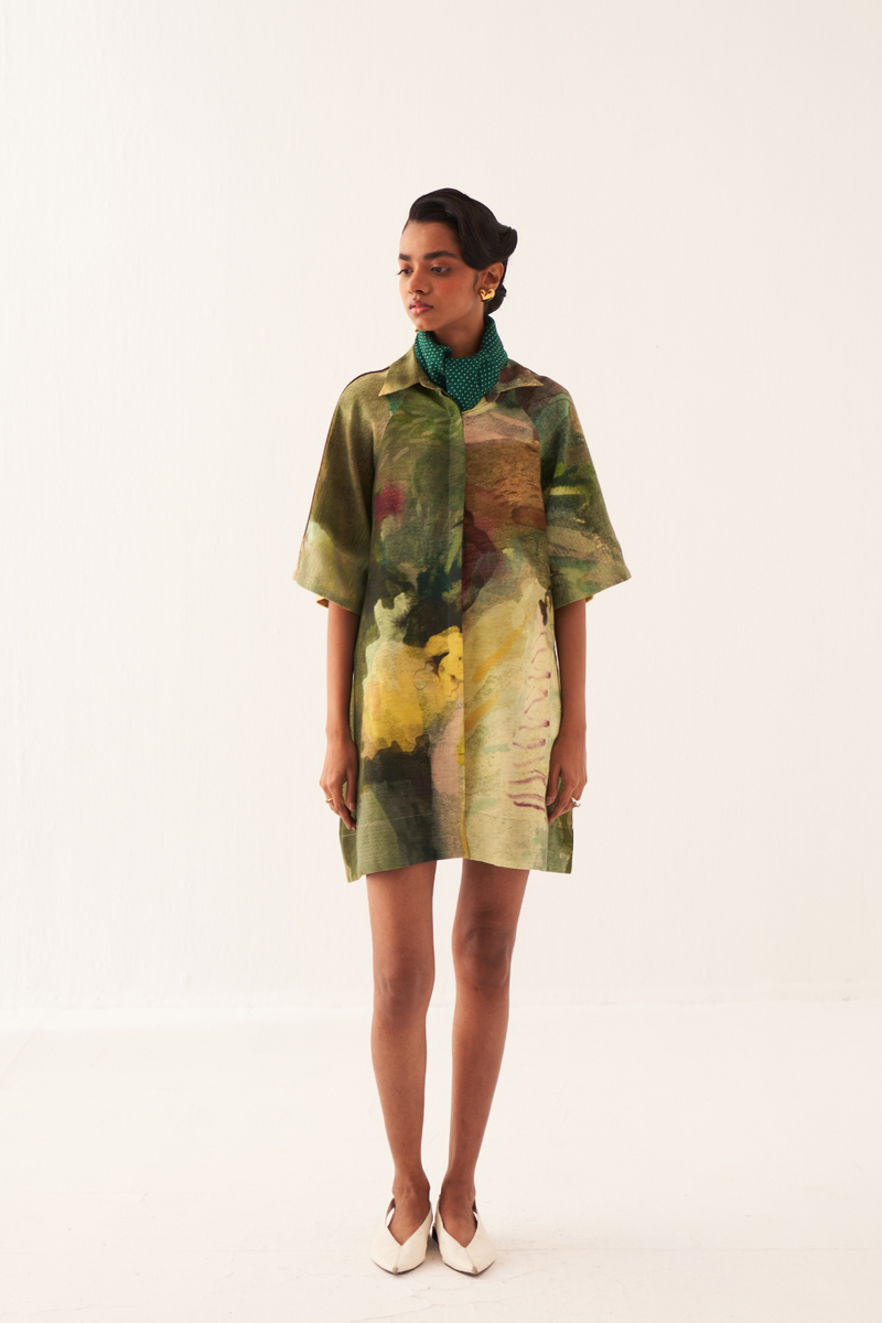 Meadows Shirt Aline Dress - Size M/L & XL/XXL