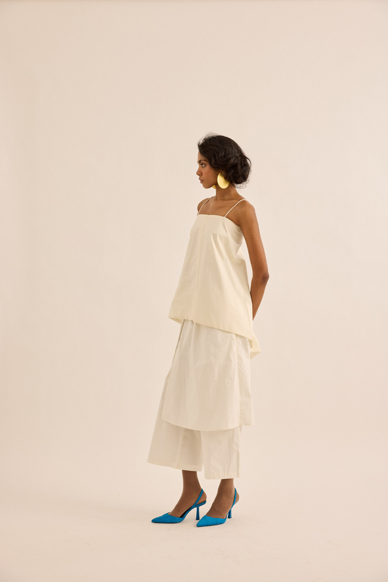 Casper Pants mul pant/trouser by Khara Kapas in ivory for women in Singapore