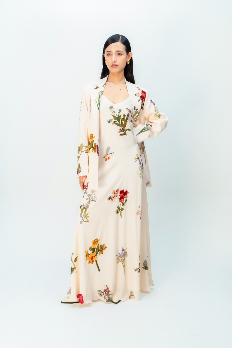 DANDELION DRIFT JACKET crepe jacket/overlay by Ode to Odd in blush pink for women in Singapore