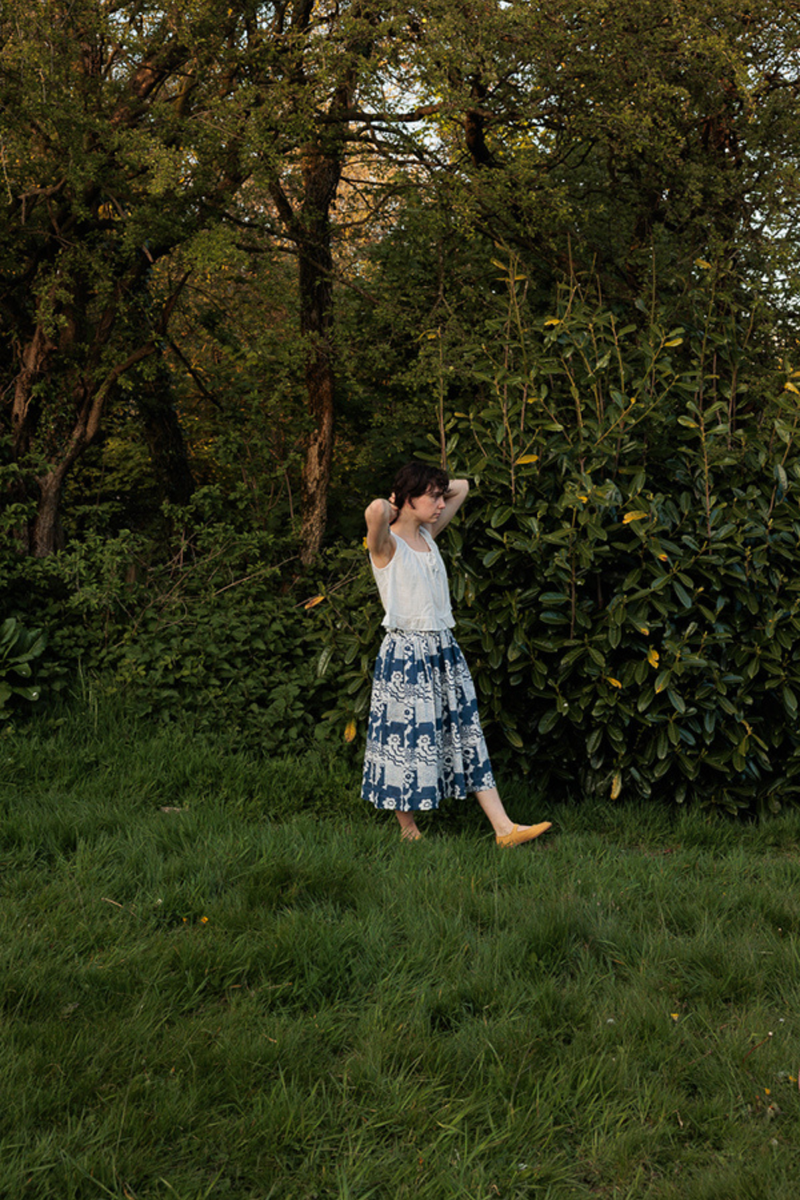 Alice Top-White cotton muslin top/shirt by World of Crow in white for women in Singapore