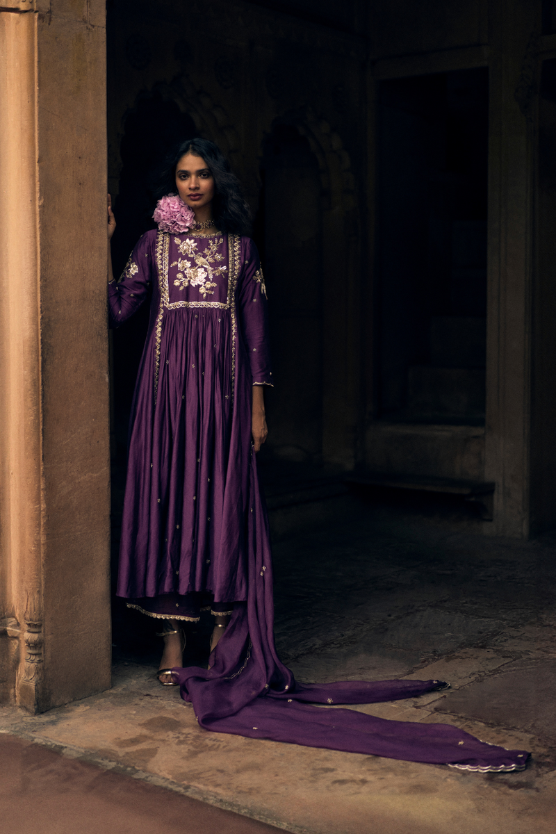 PH-2486 
Anarkali 
Pants Set by Paulmi & Harsh for women in Singapore