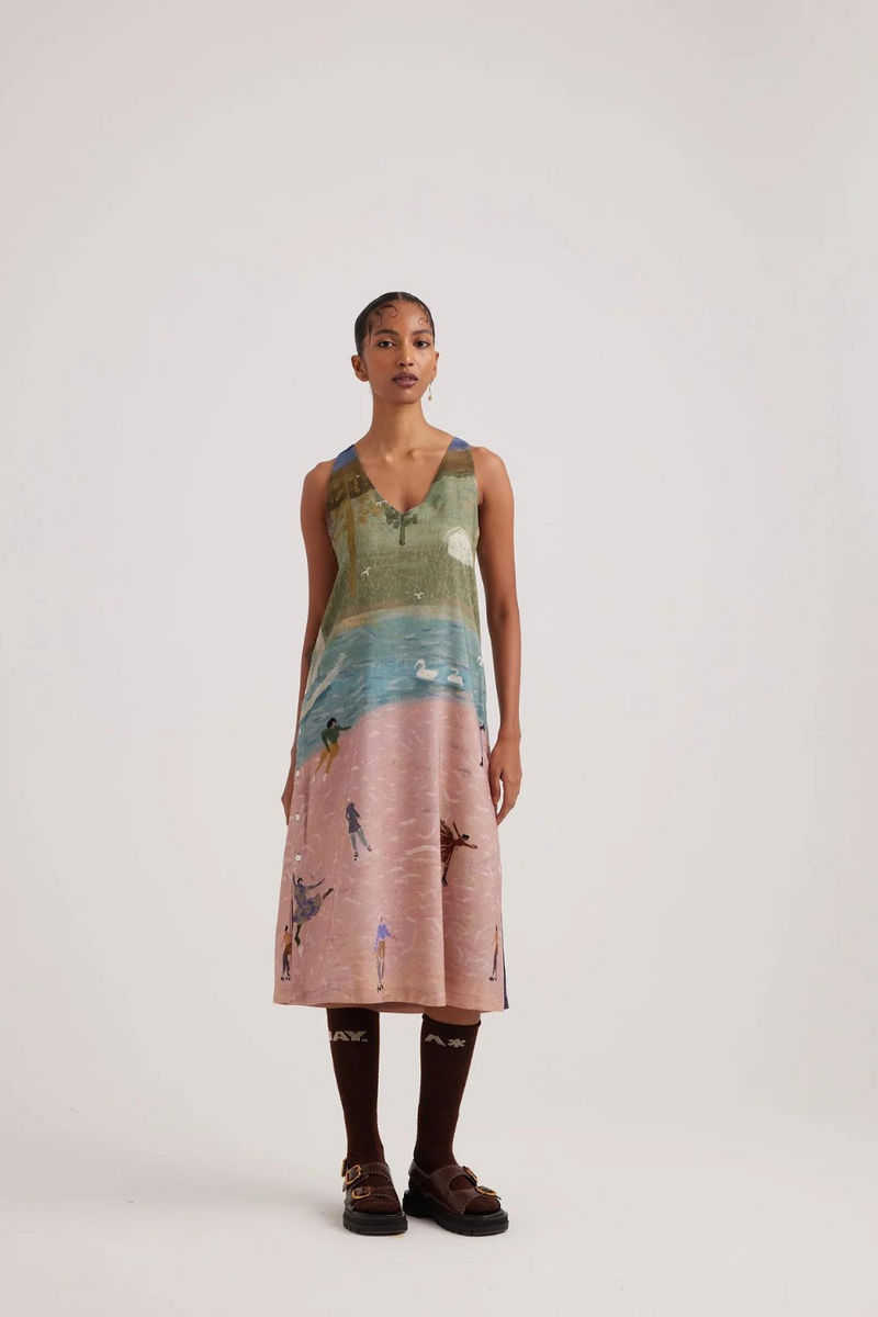 Zen Dress-Skater rayon by CORD for women in Singapore