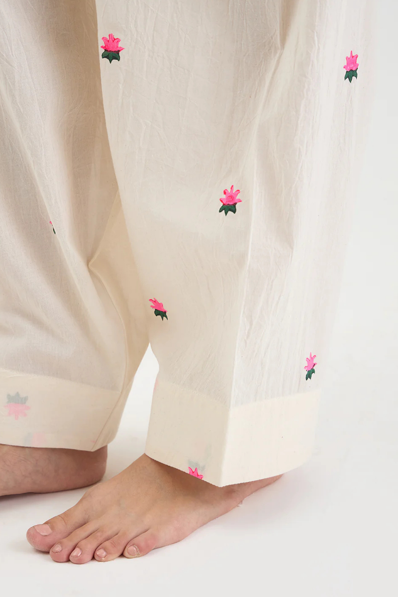 LOTUS SET 1 cotton by AAVIDI in white color for women in Singapore