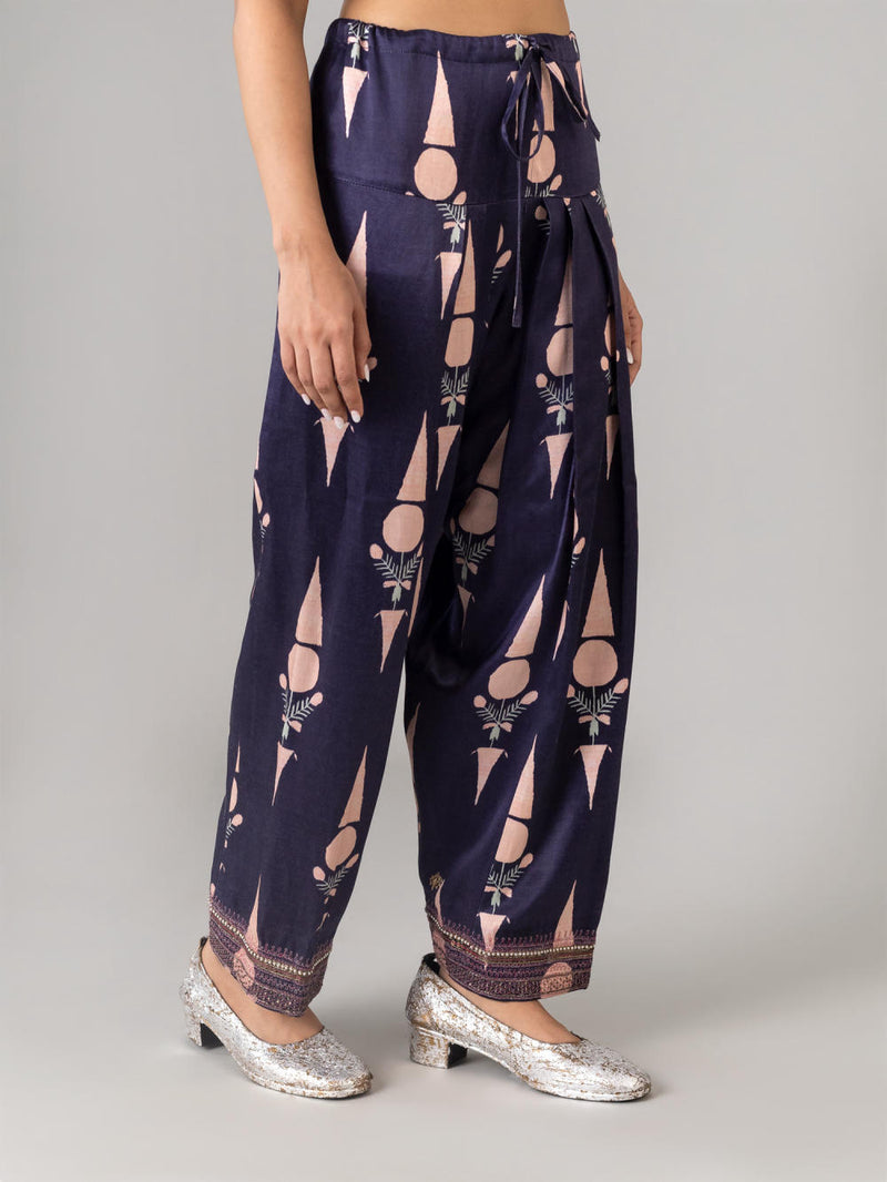 Ekamjot Indigo/Peach Salwar