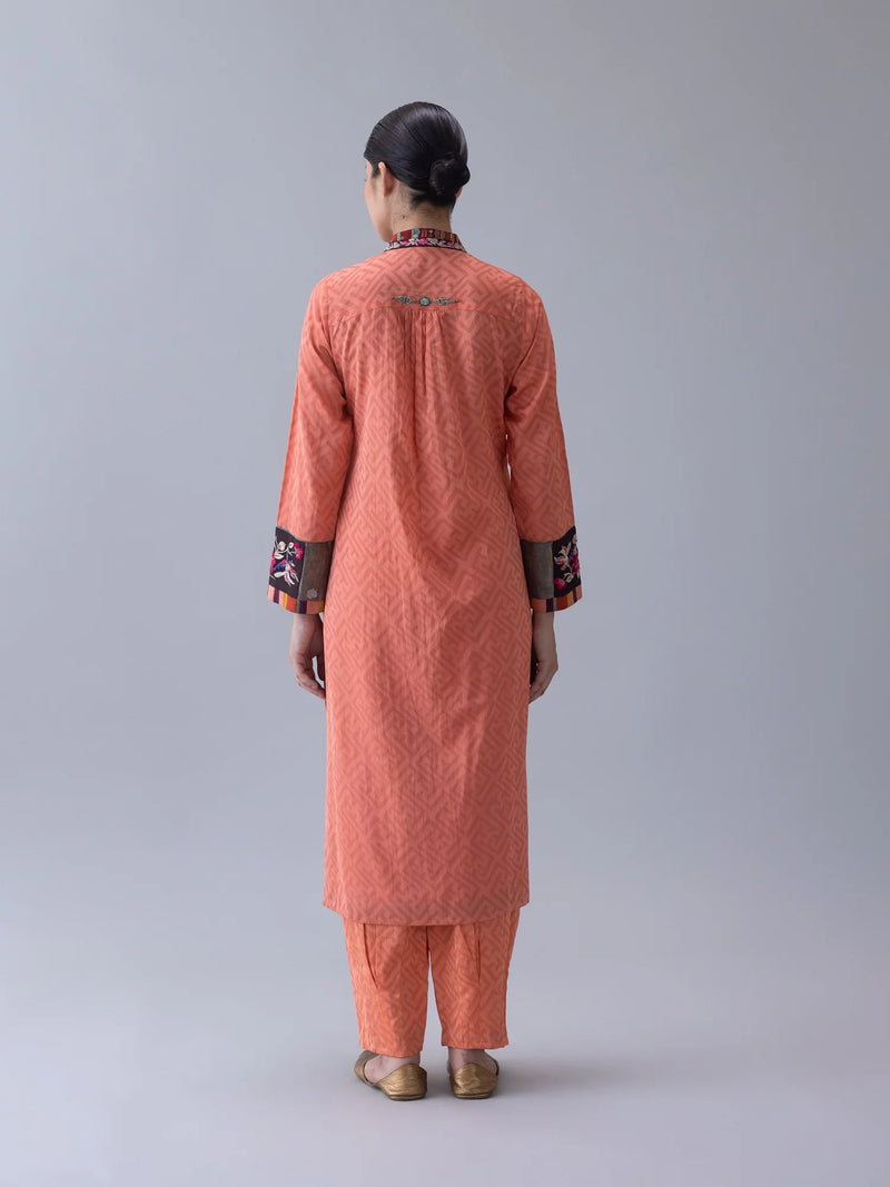 Layap Kurta-Peach