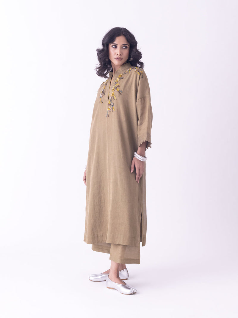 Kor-Kaftan tissue indo-western by Shades of India in grey for women in Singapore