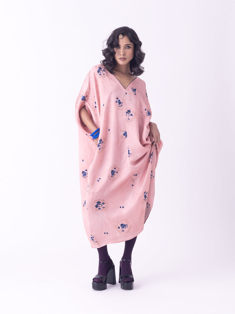 Suta-Kaftan silk indo-western by Shades of India in beige for women in Singapore