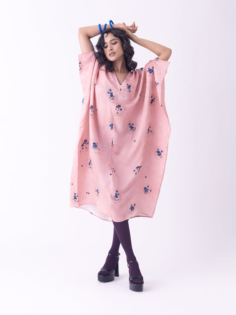 Suta-Kaftan silk indo-western by Shades of India in beige for women in Singapore