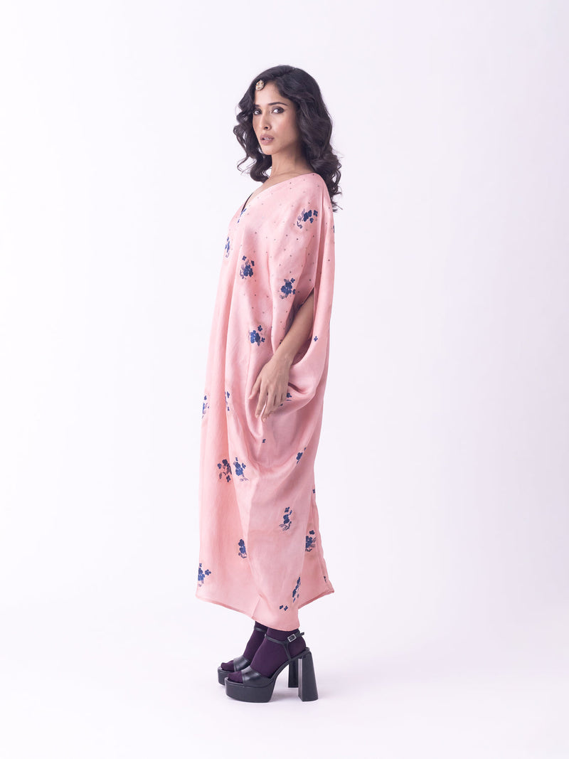 Suta-Kaftan silk indo-western by Shades of India in beige for women in Singapore