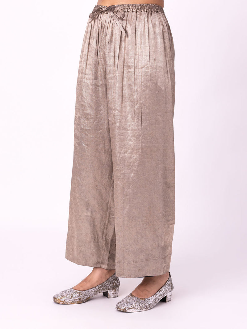 Kimaya Pyjama tissue pyjama/salwar by Shades of India in yellow for women in Singapore