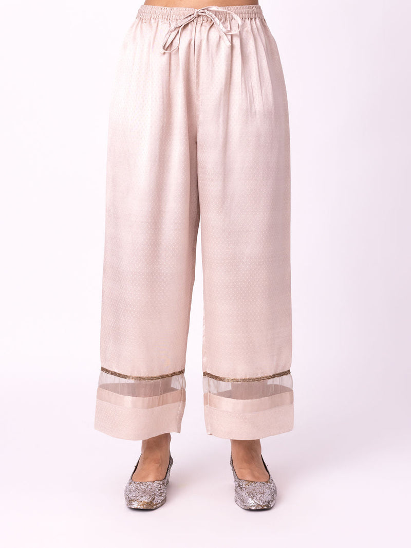 Zareen Pyjama mushroo pyjama/salwar by Shades of India in beige for women in Singapore