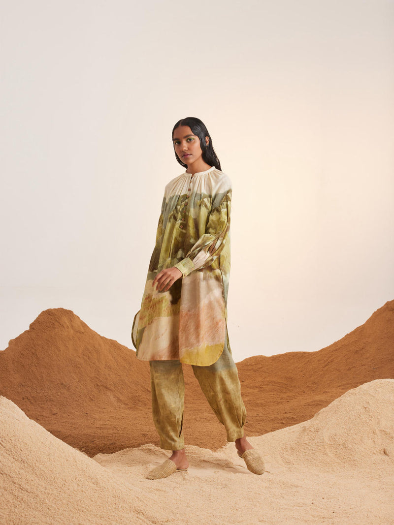 Essential Long Tunic Set-Dale cotton Co-ord Set by CORD for women in Singapore