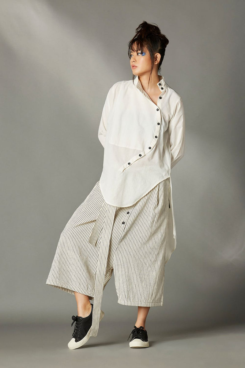Andie Shirt cotton by Chola in white color for women in Singapore