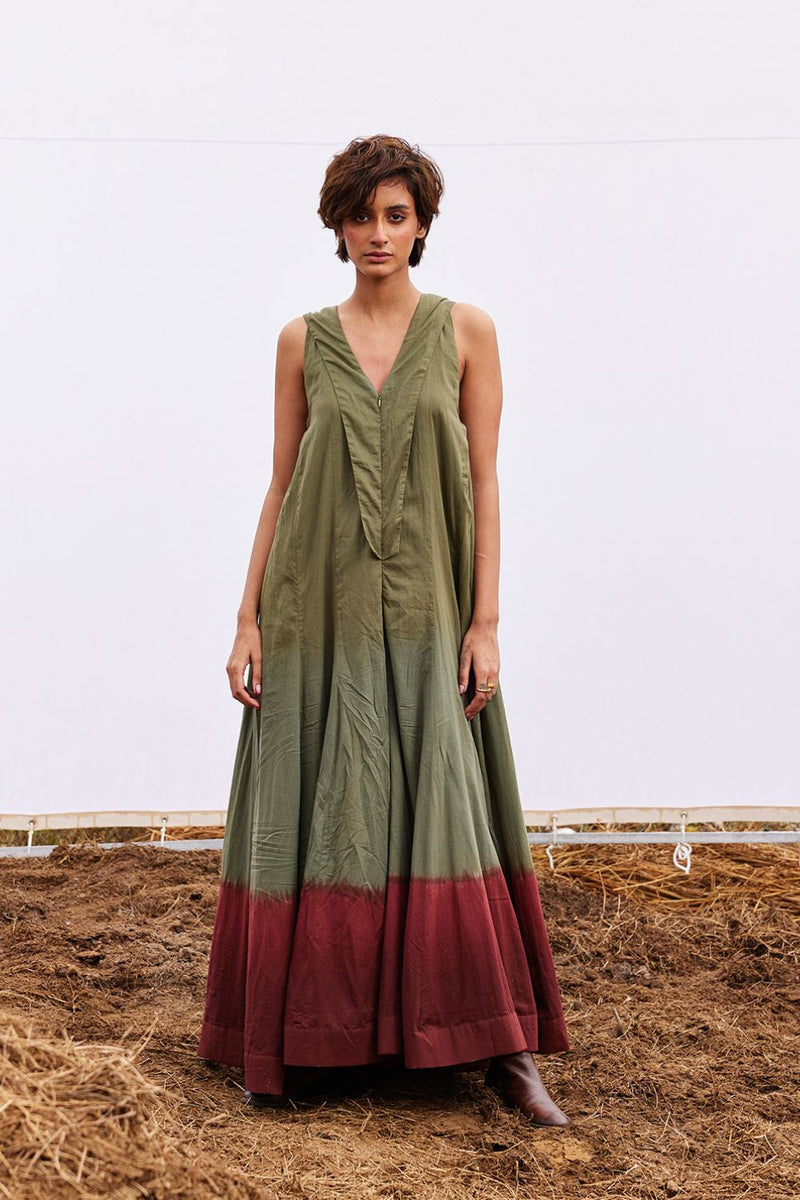 Sable jumpsuit cotton by Khara Kapas in green for women in Singapore