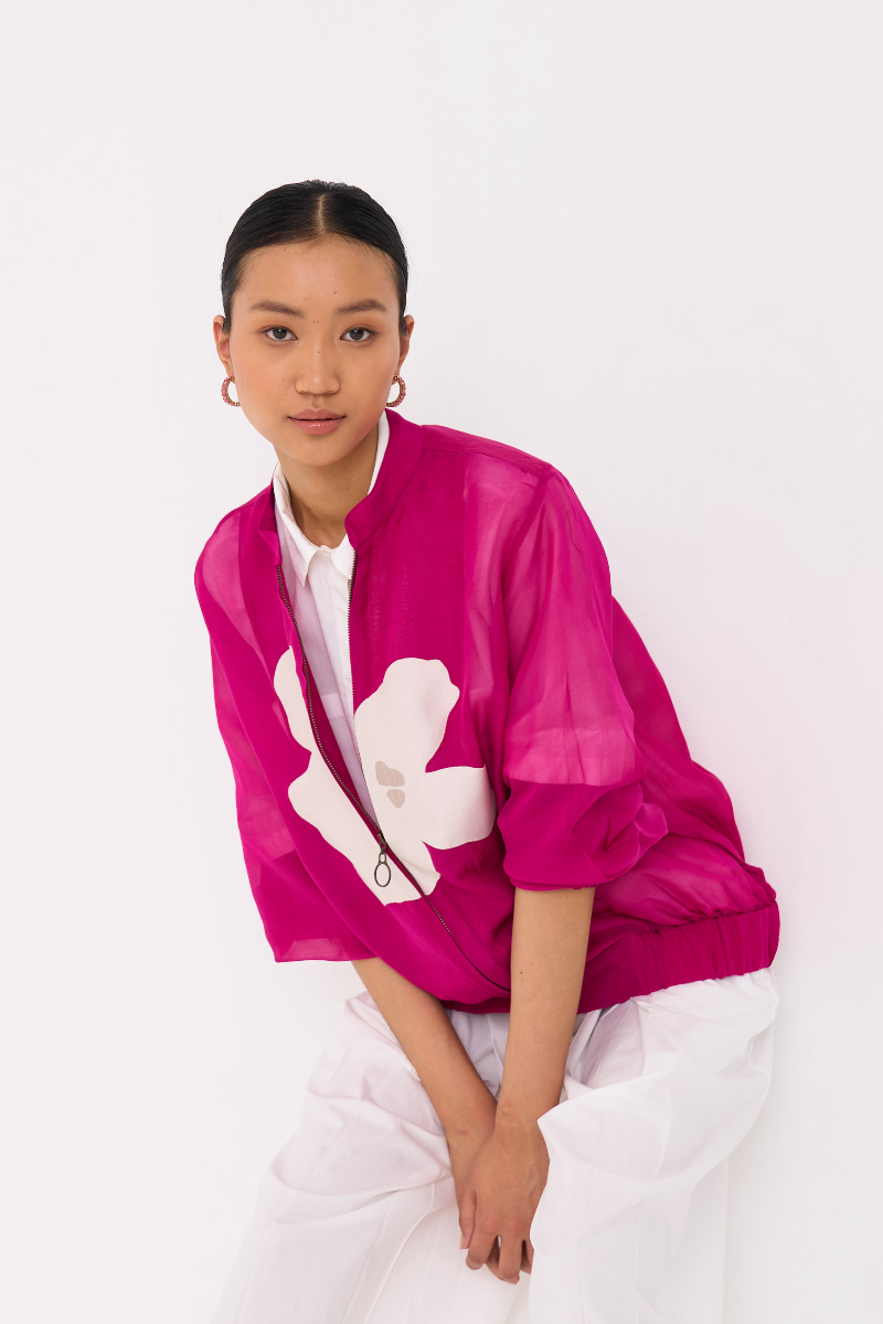BOXY FIT SHIRT-WHITE poplin by THREE in white color for women in Singapore