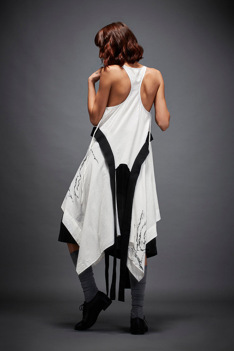TRINITY TOP cotton by Chola in white color for women in Singapore