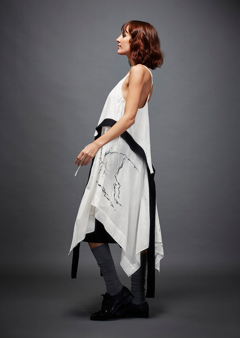 TRINITY TOP cotton by Chola in white color for women in Singapore