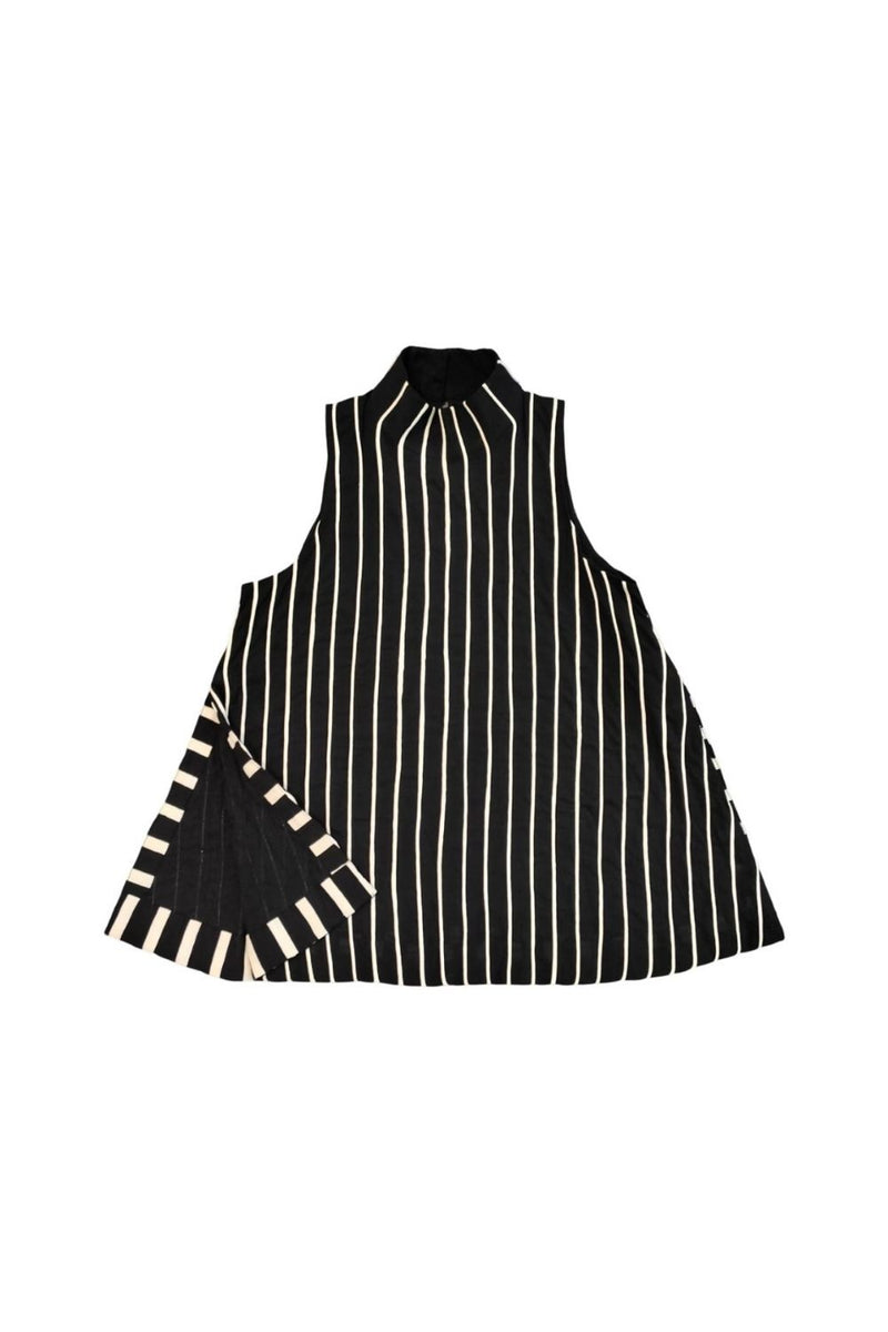 Dori Chord Top cotton by Ka-Sha in black color for women in Singapore