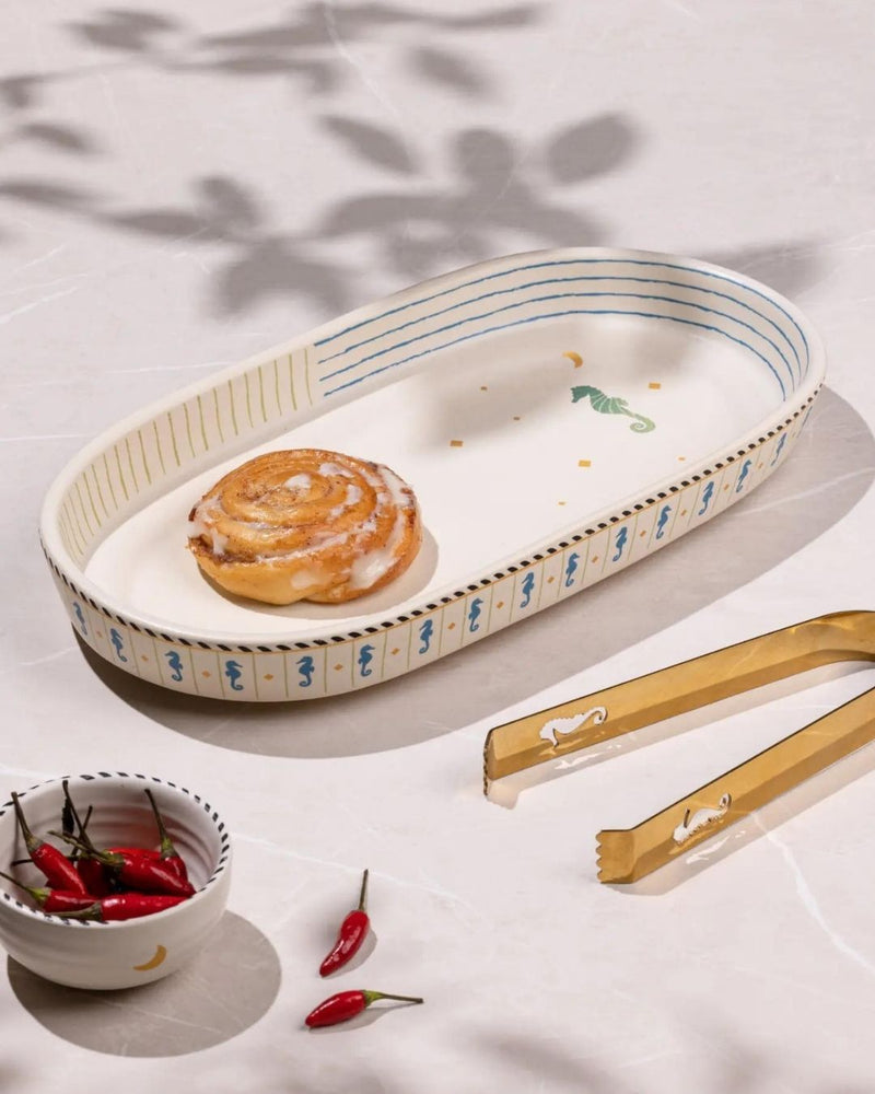 Mirissa Oblong Platter linen by Gado Living for in Singapore