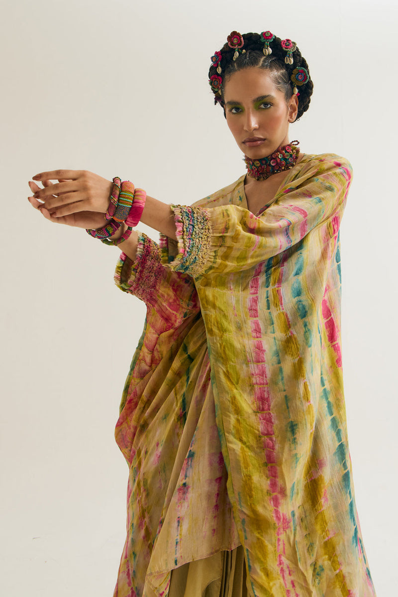 Merigold Shirt habutai silk top/shirt by Capisvirleo in yellow for women in Singapore