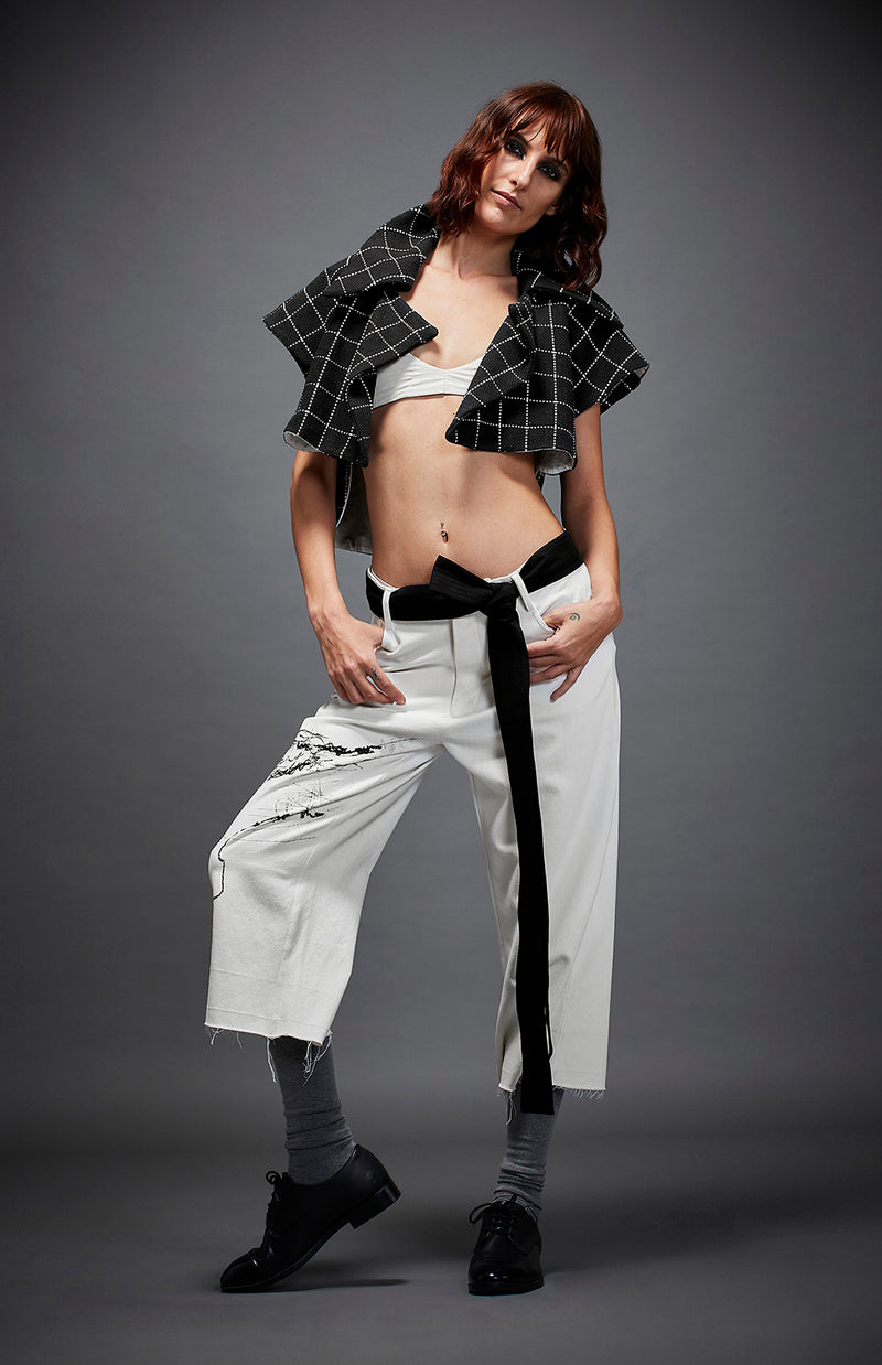 RUTH TROUSER by Chola in white color for women in Singapore