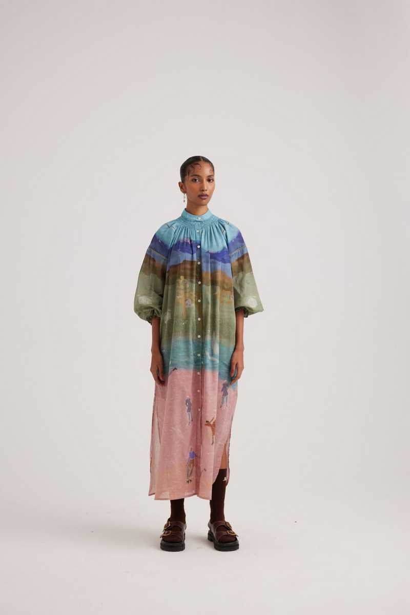 Chloe Dress-Skater cotton by CORD for women in Singapore
