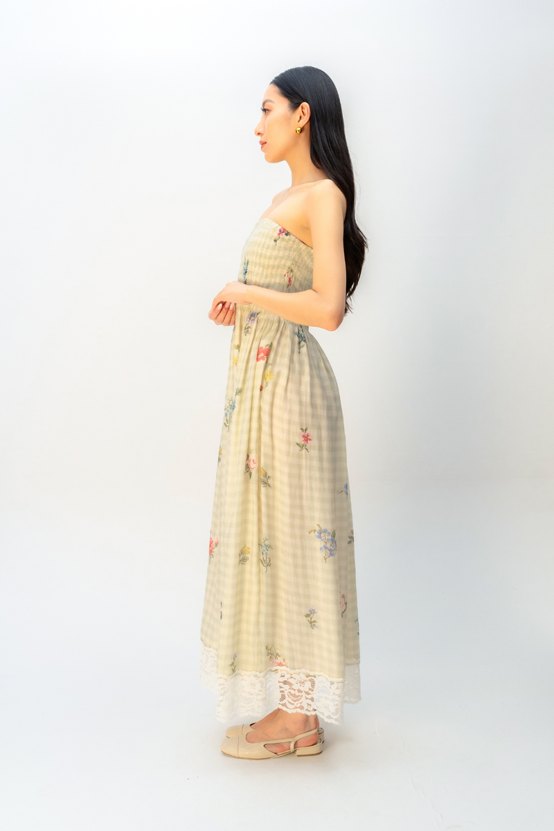 MEADOW DRESS mul dress by Ode to Odd in green for women in Singapore