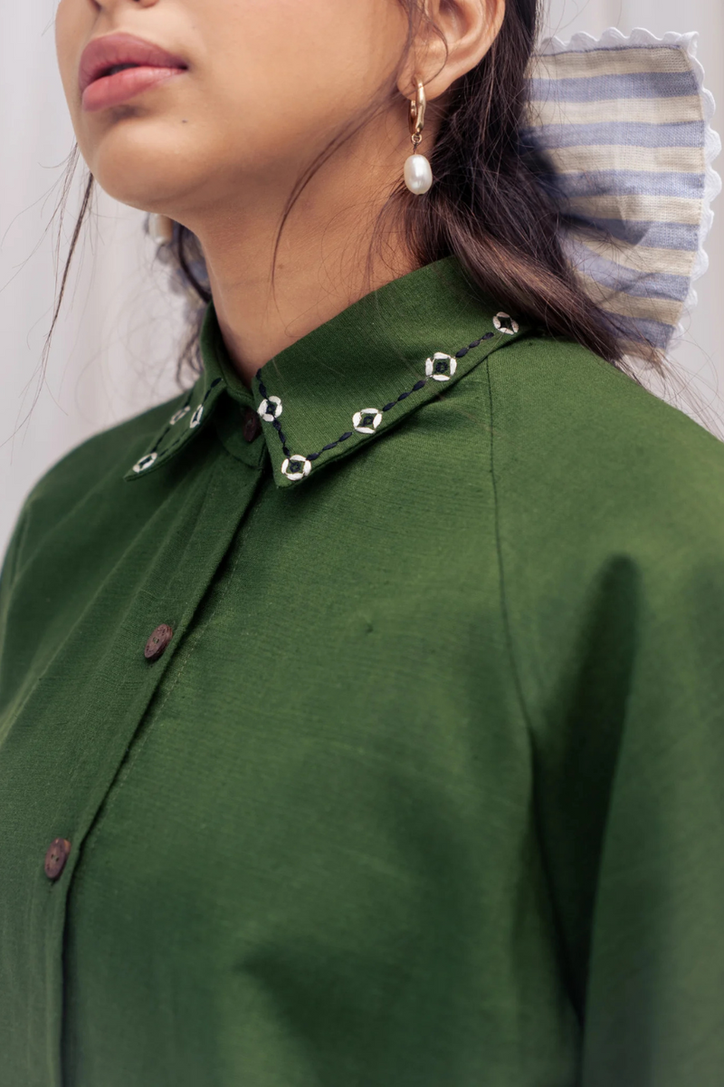 Zuri Handloom Shirt cotton by JodiLife for women in Singapore