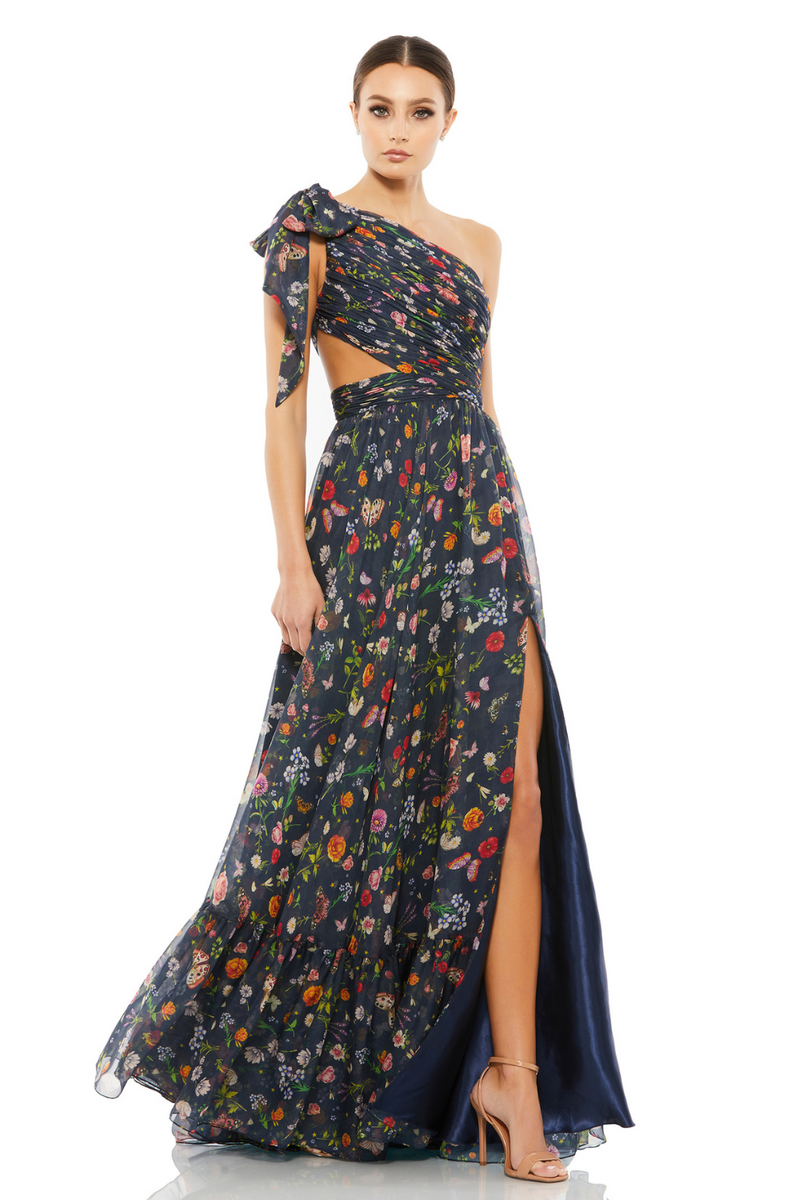 67938-Flowy Gown-Navy by Mac Duggal in navy color for women in Singapore