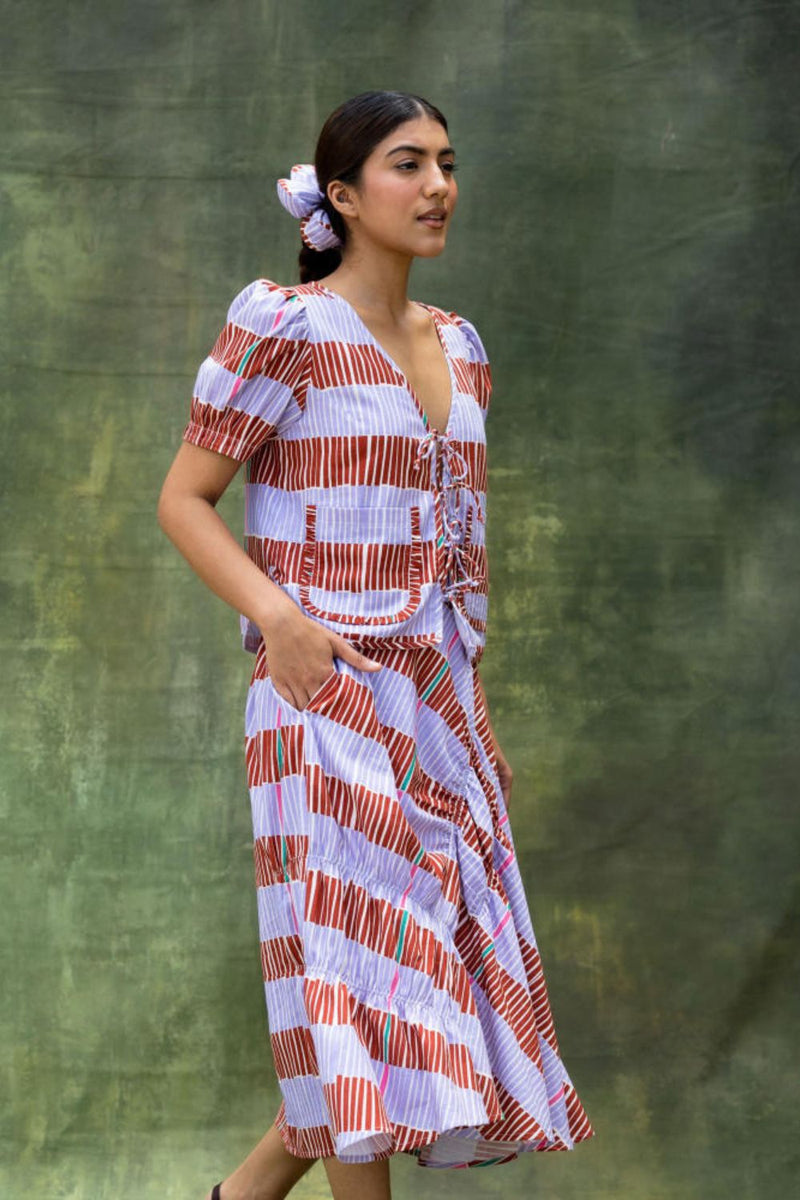 Fern Striped Set by Doodlage for women in Singapore