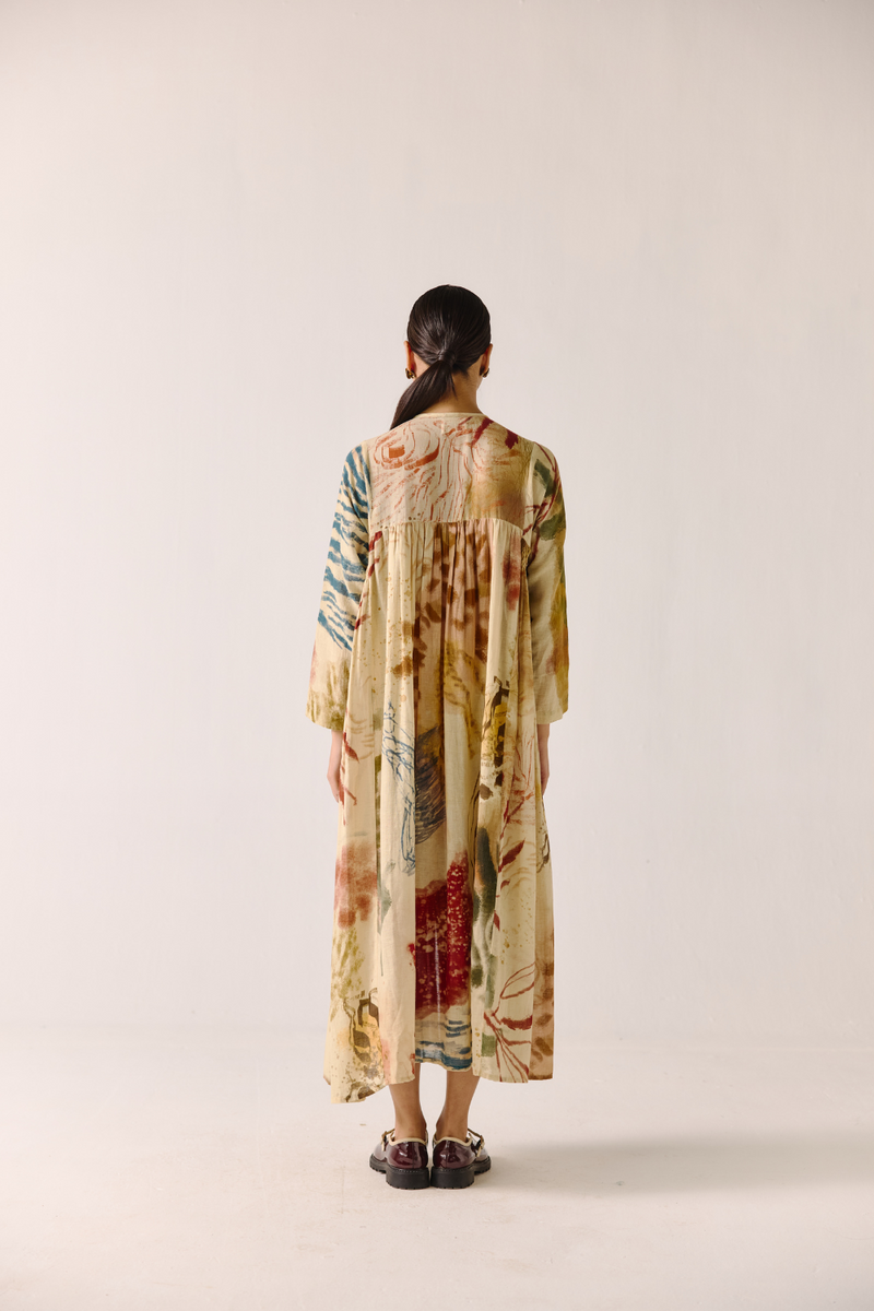 Frida Dress - Abstract cotton by CORD for women in Singapore