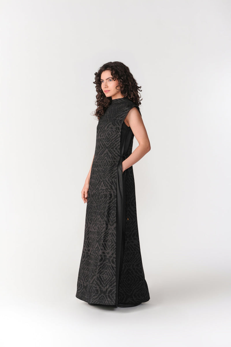 Layered Chenille Dress dress by Turn Black in black for women in Singapore