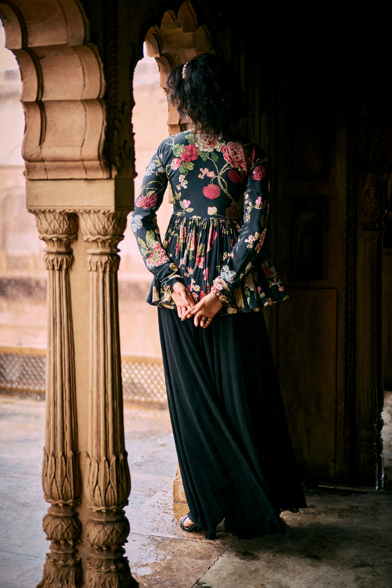 PH-2495 
Peplum 
Plazzoo Set by Paulmi & Harsh for women in Singapore