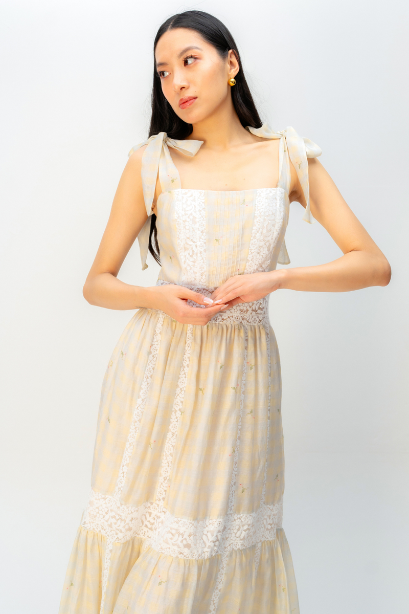 DREAMING YOU DRESS mul dress by Ode to Odd in blue for women in Singapore