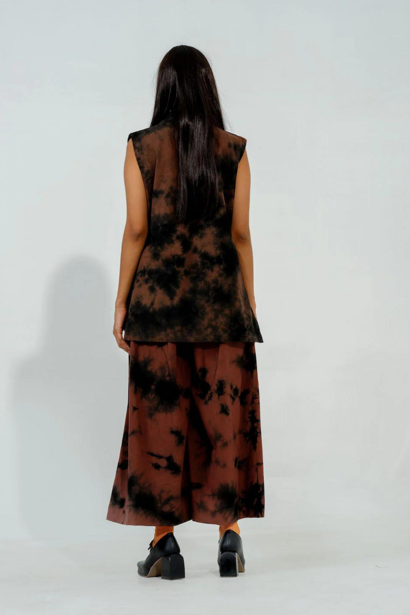 Brown Sugar Pants cotton matty pants/trousers by Stoique in brown for women in Singapore