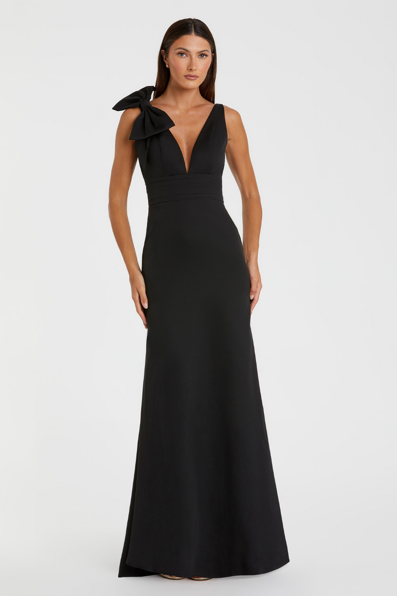49454-Mermaid Gown-Black by Mac Duggal in black color for women in Singapore