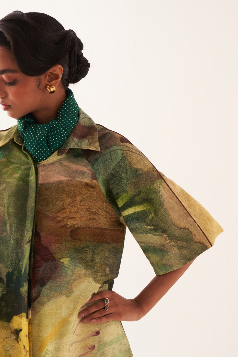 Meadows Shirt Aline Dress - Size M/L & XL/XXL