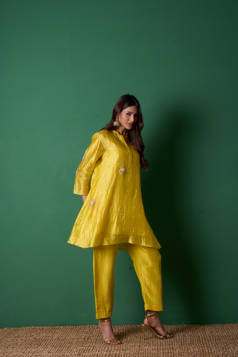 Paradise Kurta Set - Yellow