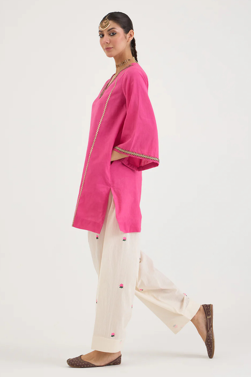 ROSA SET cotton by AAVIDI in pink color for women in Singapore
