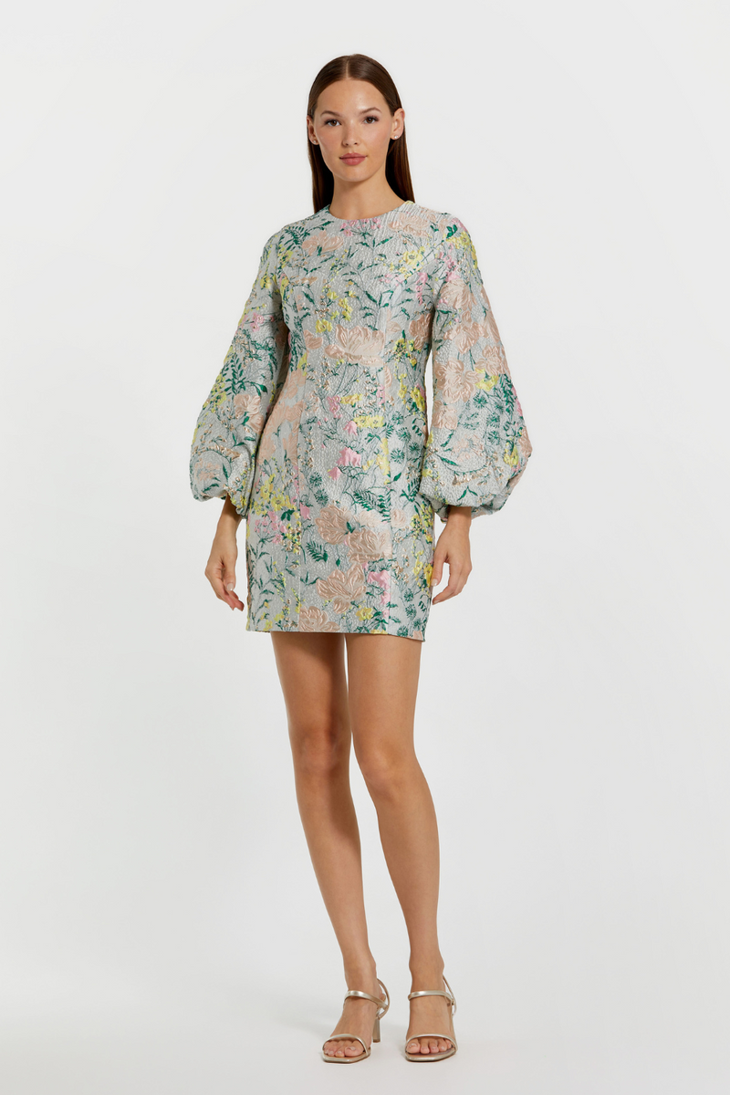 11609-Fitted Mini Dress-Pastel Multi mul by Mac Duggal in multi color for women in Singapore