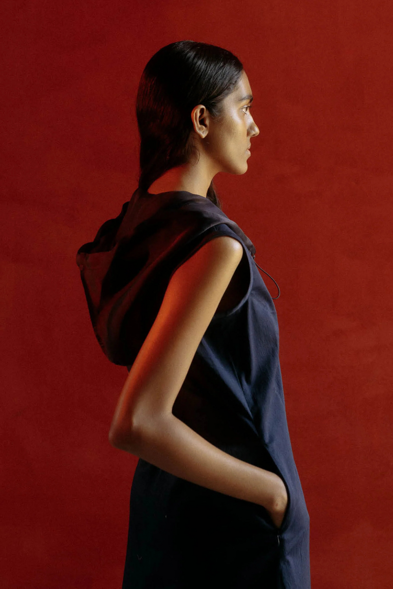 EKAM HOOD DRESS organza Buy EKAM HOOD DRESS from C&W | Dresses for Women by Ituvana in rust color for women in Singapore