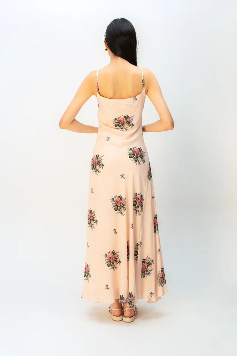 Amber Gleam Dress crepe dress by Ode to Odd in blush pink for women in Singapore